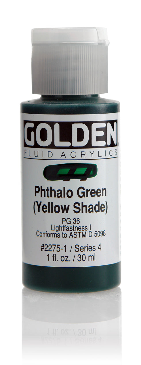 FLUID ACRYLIC PAINT  PHTH GREEN(Y.S.) 1OZ